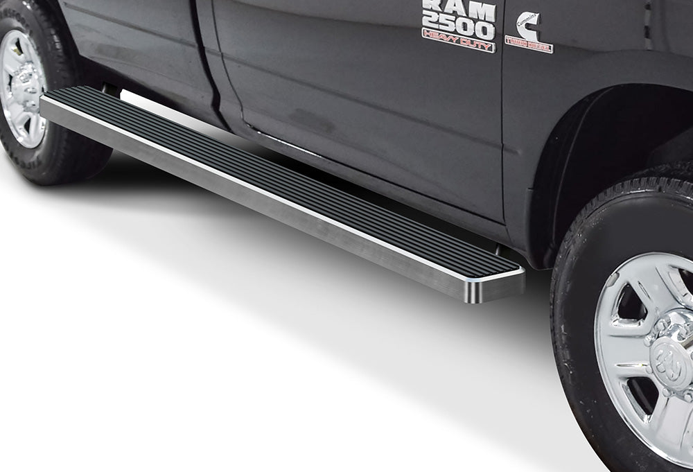 Stainless Steel Both Sides iStep W2W 6 Inch 2009-2018 Dodge Ram 1500 Regular Cab(Incl. 2019-2024 RAM 1500 Classic)\ 2010-2026 Dodge Ram 2500/3500/4500/5500 Regular Cab\ (Exclude Chassis Cab Diesel Models)\ For 6.5 ft Bed IB04SAG8LA