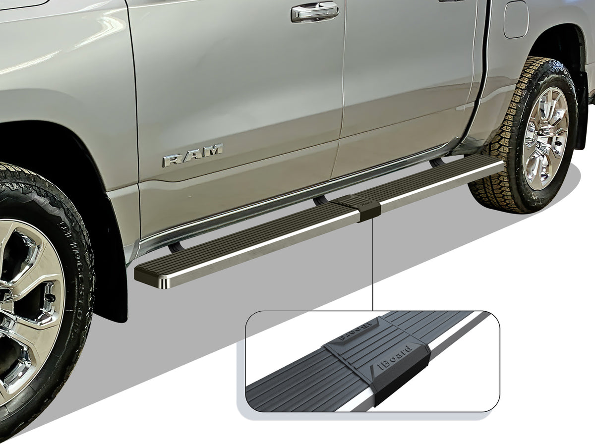Stainless Steel Both Sides iStep W2W 6 Inch 2019-2026 Ram 1500 Crew Cab (Excl. 2019-2024 RAM 1500 Classic) For 5.5 ft Bed IB04SBE8SC