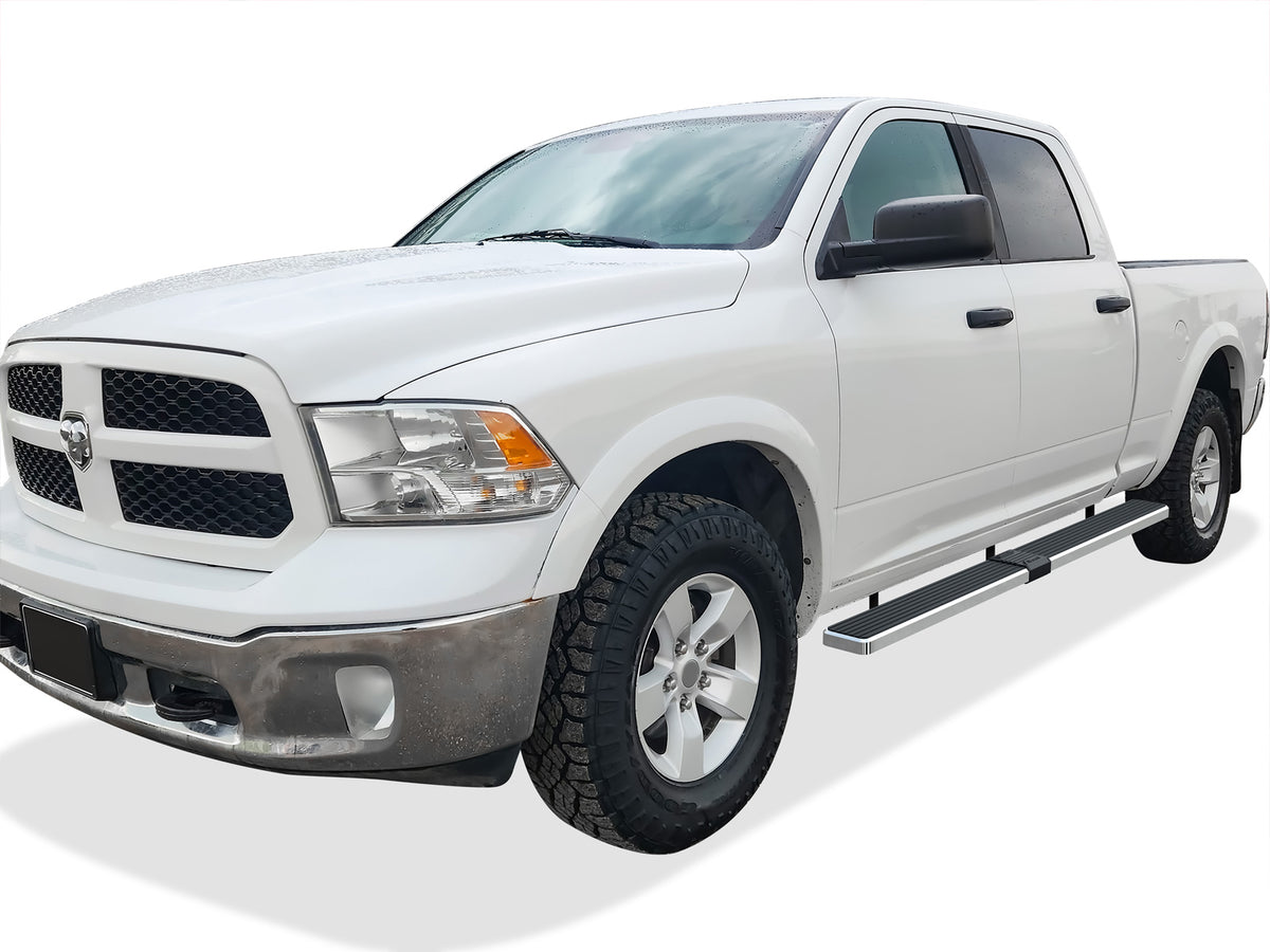 Stainless Steel Both Sides iStep W2W 6 Inch 2009-2018 Dodge Ram 1500 Crew Cab 6.5 ft Bed (Incl. 2019-2024 RAM 1500 Classic)\ 2010-2026 Dodge RAM 2500/3500/4500/5500 Crew Cab\ 6.5 ft Bed\  (Excl. Chassis Cab Diesel Models) IB04SBJ8LA