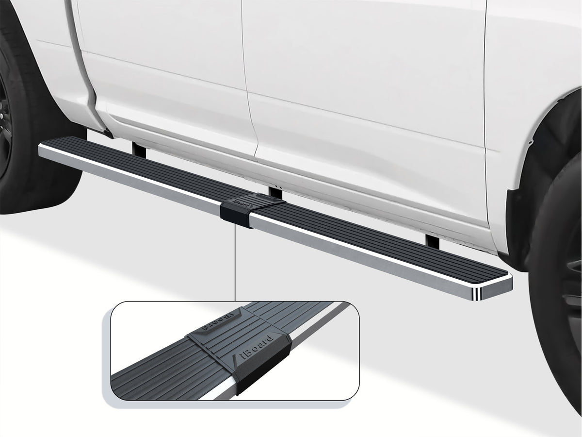 Stainless Steel Both Sides iStep W2W 6 Inch 2009-2018 Dodge Ram 1500 Crew Cab 5.5 ft Bed (Incl. 2019-2024 RAM 1500 Classic)\ 2010-2026 Dodge RAM 2500/3500/4500/5500 Crew Cab\ 5.5 ft Bed\  (Excl. Chassis Cab Diesel Models) IB04SBJ8SA