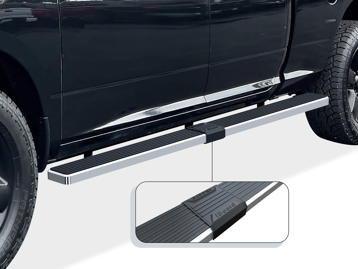 Stainless Steel Both Sides iStep W2W 5 Inch 2009-2018 Dodge Ram 1500 Quad Cab (Incl. 2019-2024 RAM 1500 Classic) 6.5 ft Bed IB04WAG9LA