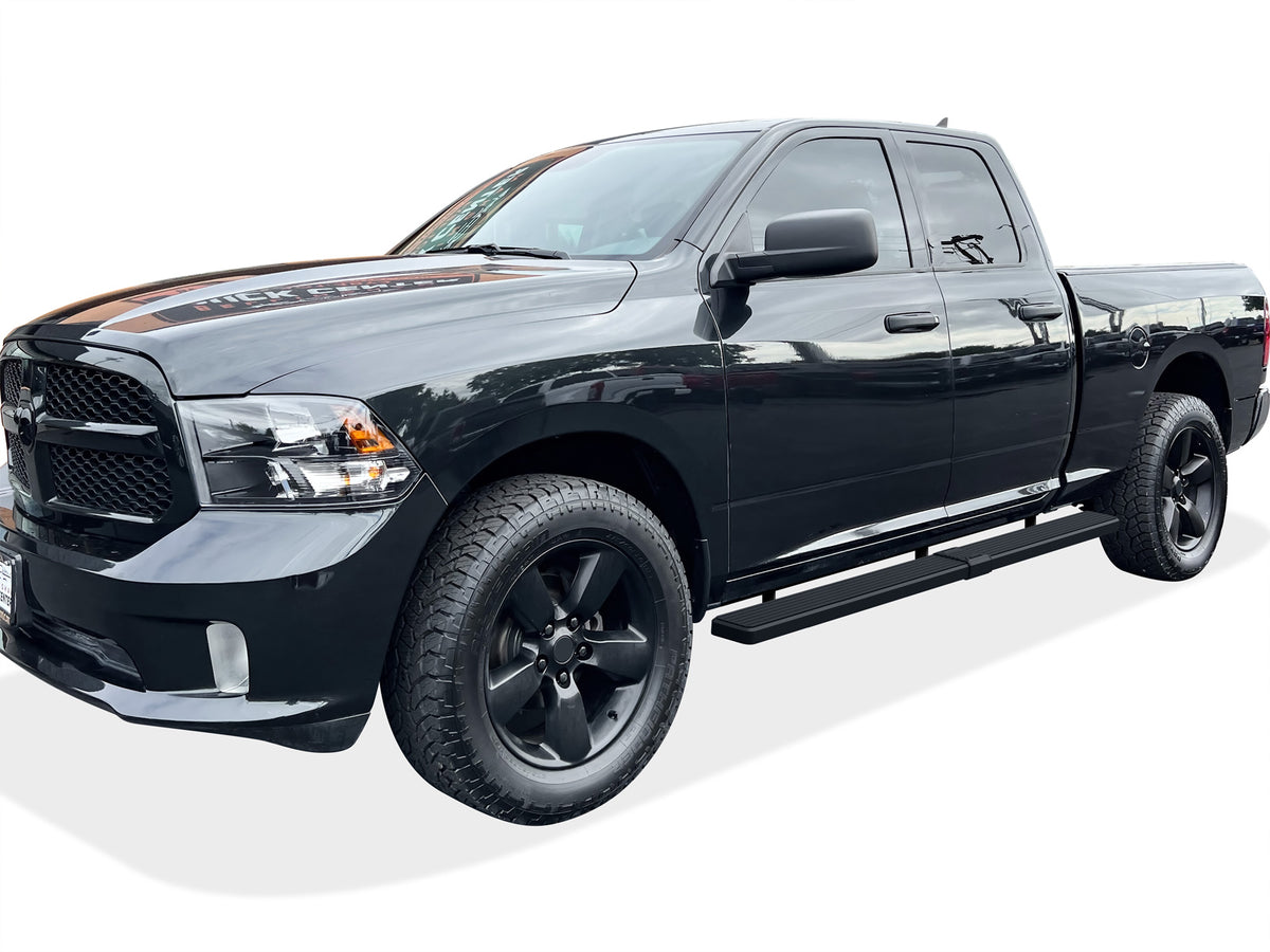 Stainless Steel Both Sides iStep W2W 5 Inch 2009-2018 Dodge Ram 1500 Quad Cab (Incl. 2019-2024 RAM 1500 Classic) 6.5 ft Bed IB04WAG9LB