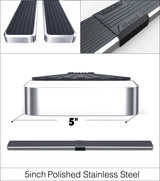Stainless Steel Both Sides iStep W2W 5 Inch 2019-2026 Ram 1500 Crew Cab (Excl. 2019-2024 RAM 1500 Classic) For 5.5 ft Bed IB04WBE8SC