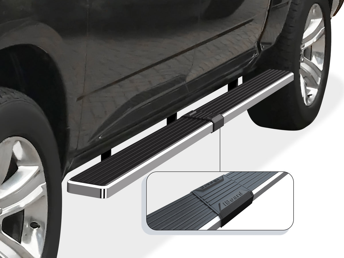 Stainless Steel Both Sides iStep W2W 5 Inch 2009-2018 Dodge Ram 1500 Crew Cab 5.5 ft Bed (Incl. 2019-2024 RAM 1500 Classic)\ 2010-2026 Dodge RAM 2500/3500/4500/5500 Crew Cab\ 5.5 ft Bed\  (Excl. Chassis Cab Diesel Models) IB04WBJ8SA
