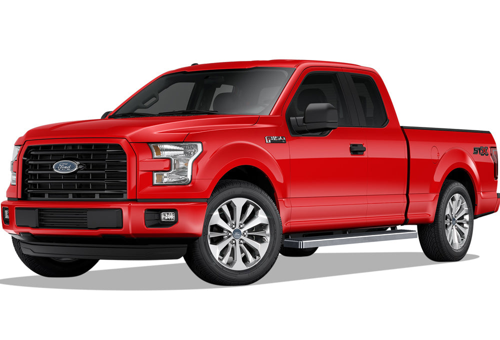 Stainless Steel Both Sides iStep 5 Inch 2015-2026 Ford F-150 Super Cab\ 2017-2026 Ford F-250/F-350/F-450/F-550 Super Duty Super Cab IB06EAH8A