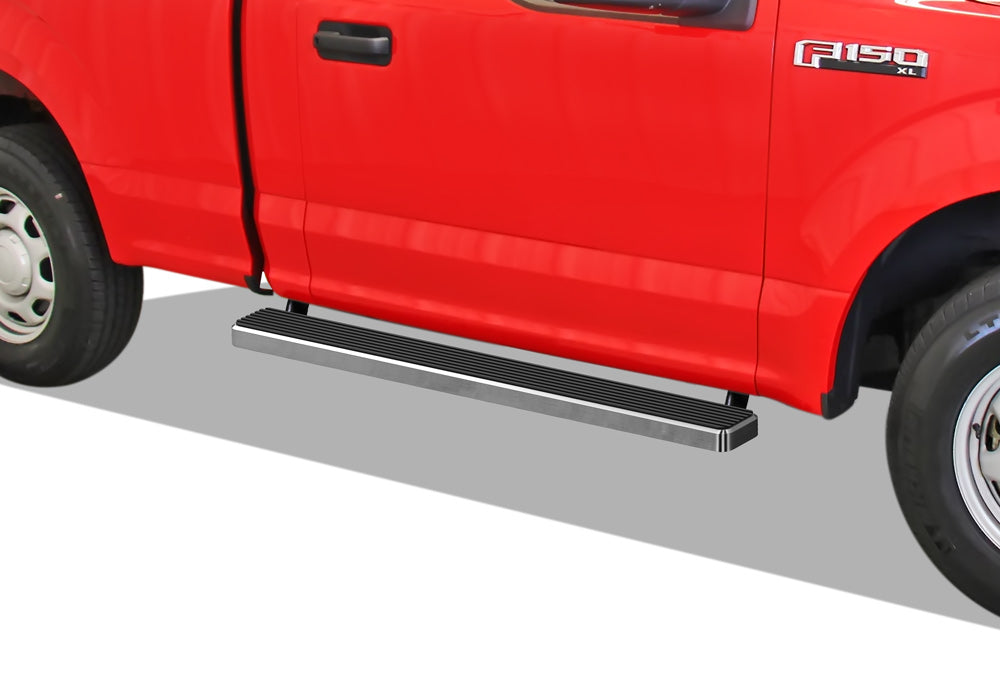 Stainless Steel Both Sides iStep 5 Inch 2015-2026 Ford F-150 Regular Cab (Excl. 2022-2026 F-150 Lighting EV)\ 2017-2026 Ford F-250/F-350/F-450/F-550 Super Duty Regular Cab IB06EAH9A