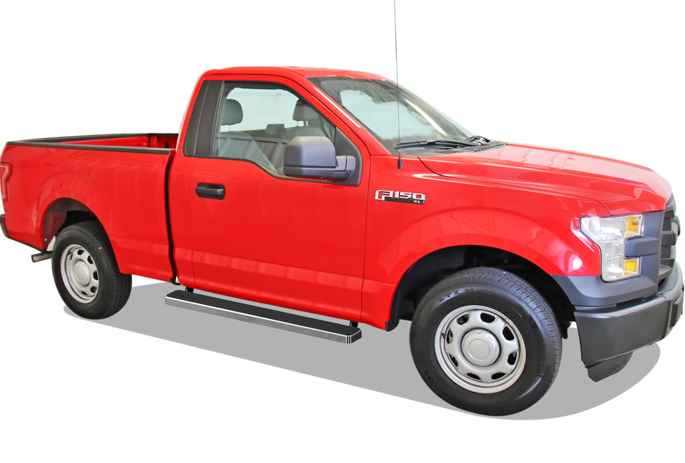 Stainless Steel Both Sides iStep 5 Inch 2015-2026 Ford F-150 Regular Cab (Excl. 2022-2026 F-150 Lighting EV)\ 2017-2026 Ford F-250/F-350/F-450/F-550 Super Duty Regular Cab IB06EAH9A