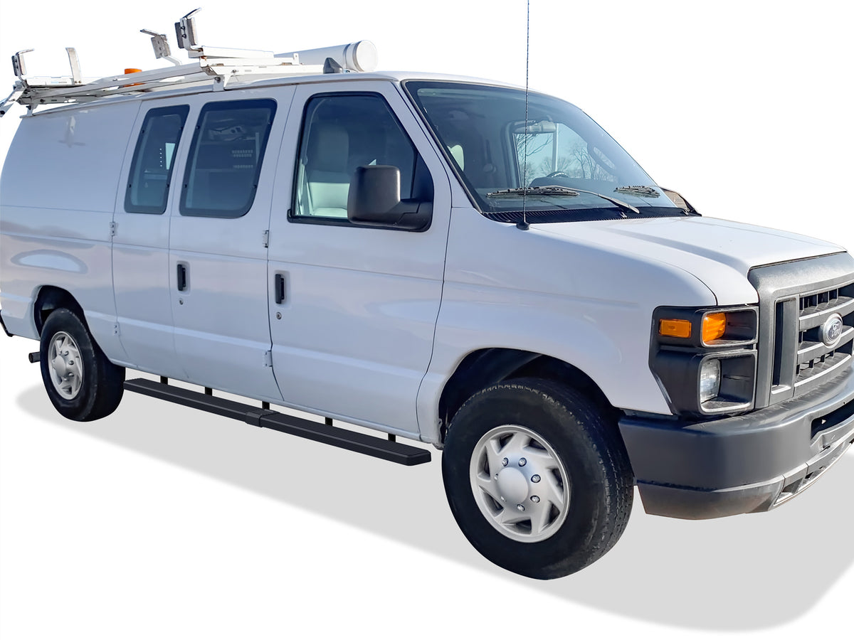 Stainless Steel Both Sides iStep 5 Inch Van 1999-2014 Ford Econoline Van (Full Size) For 3-Door Models Only IB06EDJ4B