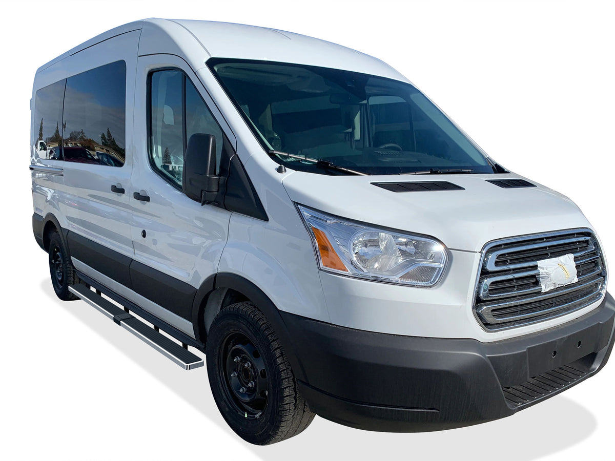 Stainless Steel Both Sides iStep 5 Inch Van 2015-2026 Ford Transit Van (Full Size)\ Exclude 2022-2026 E-Transit\ For 3-Door Models Only IB06EDJ5A