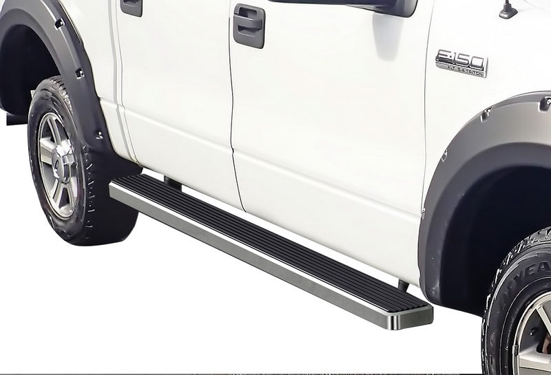 Stainless Steel Both Sides iStep 5 Inch 2004-2008 Ford F-150 SuperCrew Cab\ (Excl. 2004 Heritage Edition) IB06EJD4A