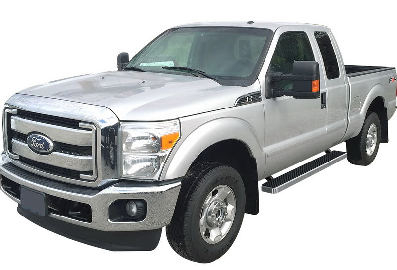 Stainless Steel Both Sides iStep 5 Inch 1999-2016 Ford F-250/F-350/F-450/F-550 Super Duty Super Cab IB06EJJ3A