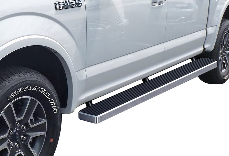 Stainless Steel Both Sides iStep 6 Inch 2015-2026 Ford F-150 SuperCrew Cab\ 2022-2026 Ford F-150 Lightning SuperCrew Cab\ 2017-2026 Ford F-250/F-350 /F-450/F-550 Super Duty Crew Cab IB06FAG5A