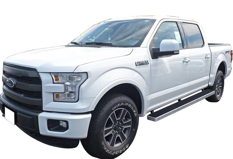 Stainless Steel Both Sides iStep 6 Inch 2015-2026 Ford F-150 SuperCrew Cab\ 2022-2026 Ford F-150 Lightning SuperCrew Cab\ 2017-2026 Ford F-250/F-350 /F-450/F-550 Super Duty Crew Cab IB06FAG5A