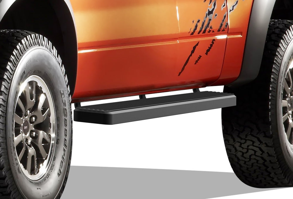 Stainless Steel Both Sides iStep 6 Inch 2015-2026 Ford F-150 Super Cab\ 2017-2026 Ford F-250/F-350/F-450/F-550 Super Duty Super Cab IB06FAH8B