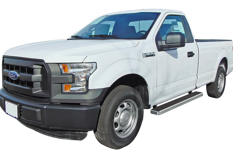 Stainless Steel Both Sides iStep 6 Inch 2015-2026 Ford F-150 Regular Cab (Excl. 2022-2026 F-150 Lighting EV)\ 2017-2026 Ford F-250/F-350/F-450/F-550 Super Duty Regular Cab IB06FAH9A