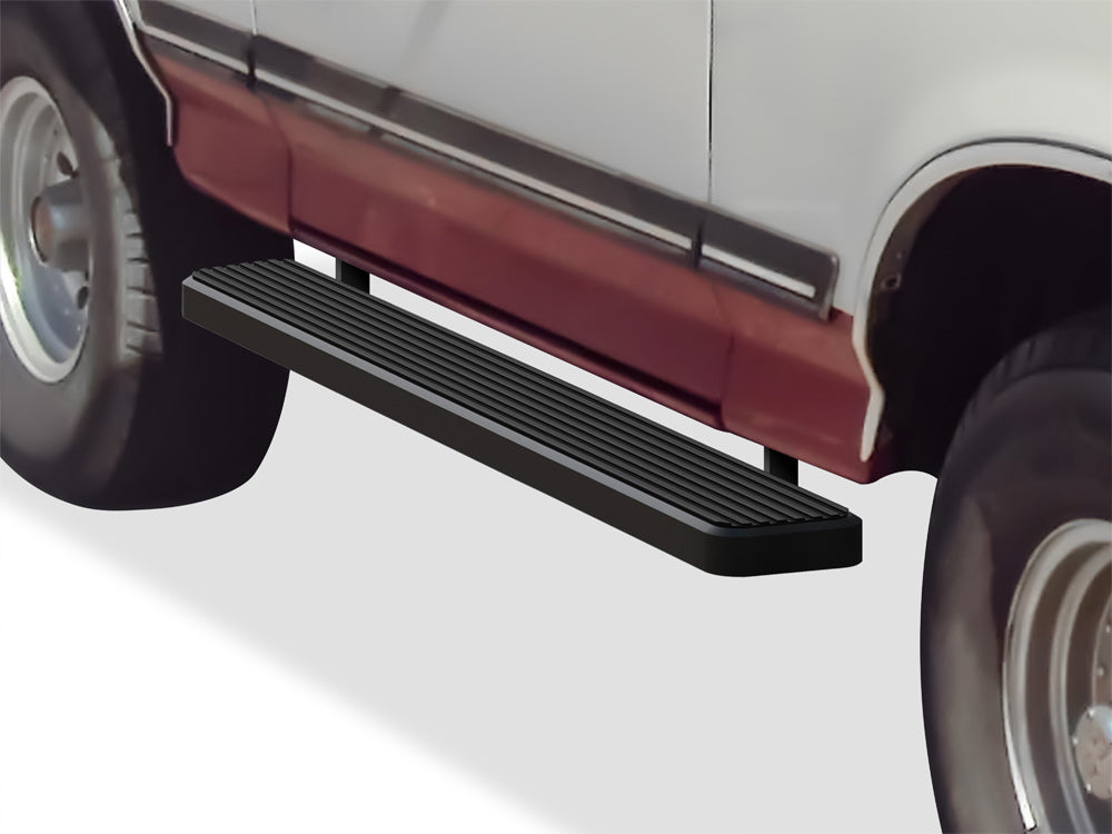 Stainless Steel Both Sides iStep 6 Inch 1980-1996 Ford F-150 Regular Cab (Incl. 97 Only HD Model)\ 1980-1996 Ford Bronco Full Size (Will not fit Lightning or w/ Snow plow prep package Models) IB06FBA0B