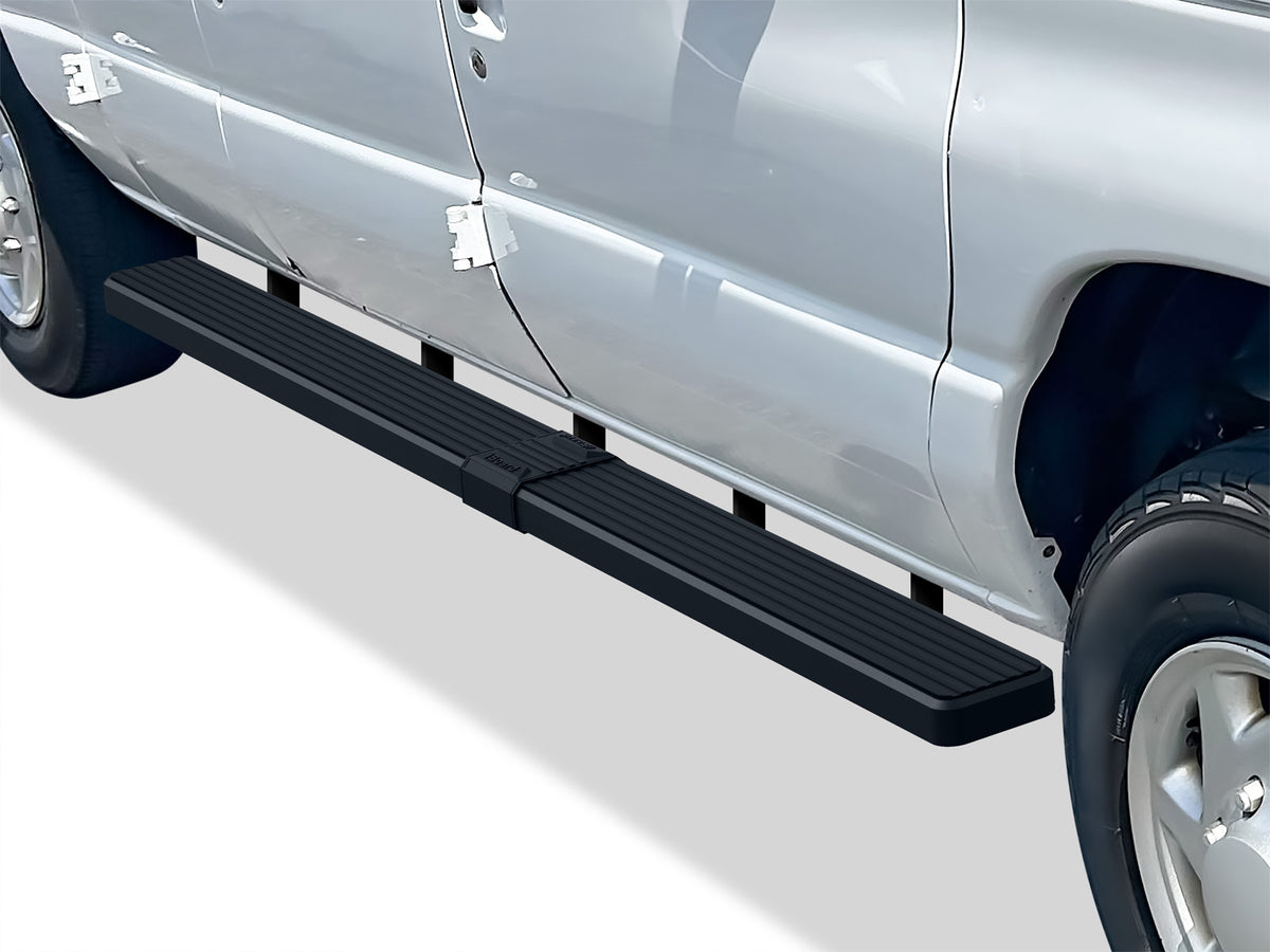 Stainless Steel Both Sides iStep 6 Inch Van 1999-2014 Ford Econoline Van (Full Size) For 3-Door Models Only IB06FDJ4B