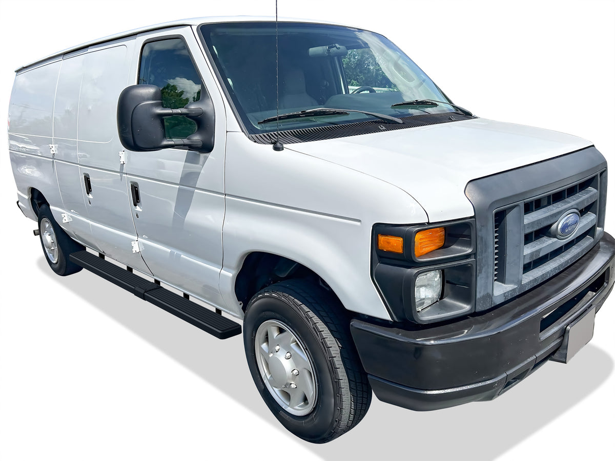 Stainless Steel Both Sides iStep 6 Inch Van 1999-2014 Ford Econoline Van (Full Size) For 3-Door Models Only IB06FDJ4B