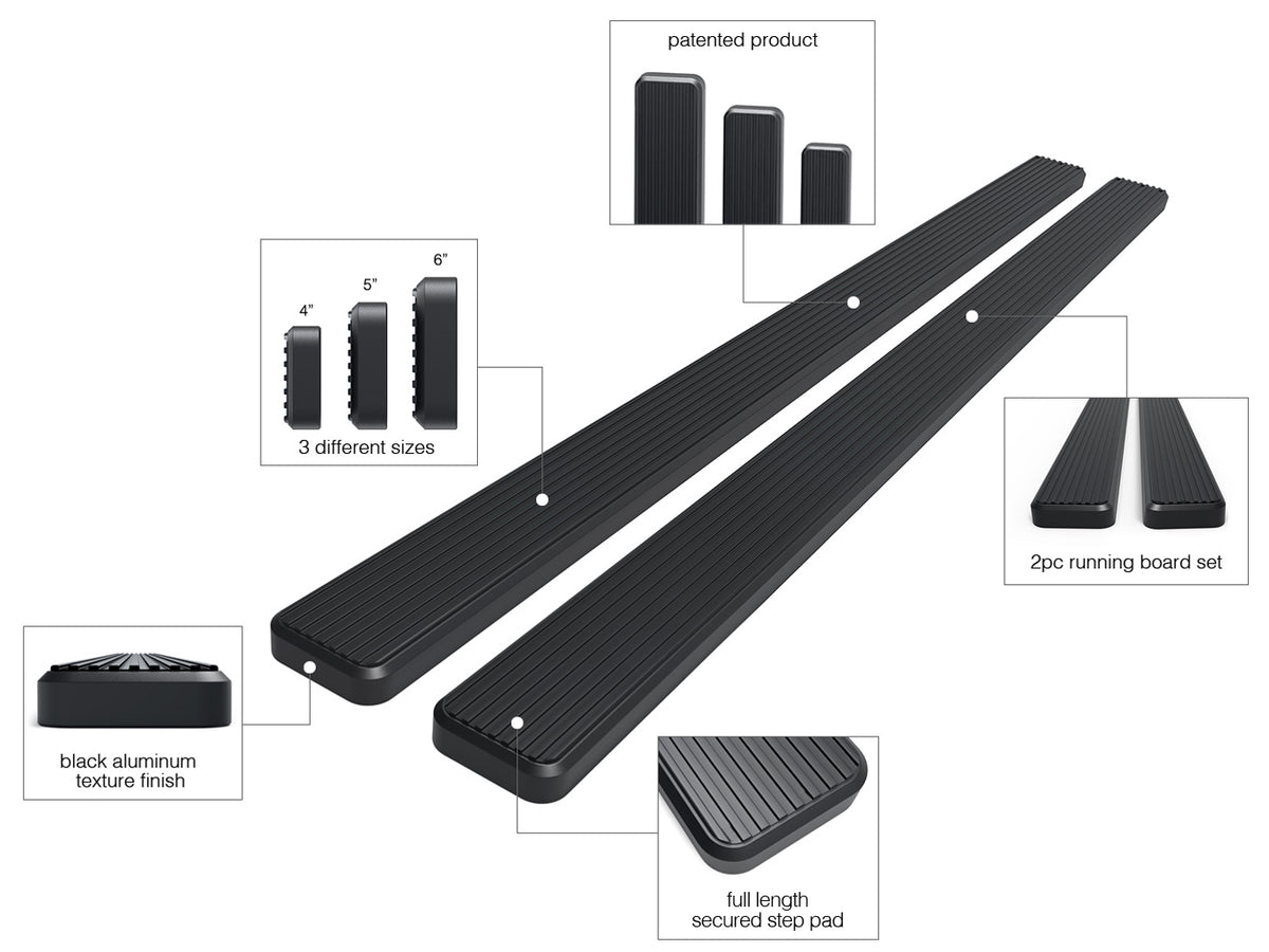 Stainless Steel Both Sides iStep 6 Inch 2004-2008 Ford F-150 Regular Cab\ (Excl. 2004 Heritage Edition) IB06FJD2B