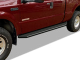 Stainless Steel Both Sides Running Board-H Series W2W 1999-2016 Ford F-250/F-350/F-450/F-550 Super Duty Super Cab\ 5.5 ft Bed IB06PJJ3SH