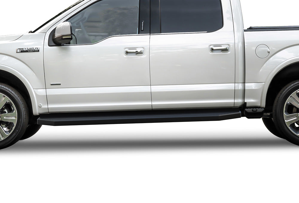 Stainless Steel Both Sides Running Board-H Series 2015-2026 Ford F-150 SuperCrew Cab\ 2022-2026 Ford F-150 Lightning SuperCrew Cab\ 2017-2026 Ford F-250/F-350 /F-450/F-550 Super Duty Crew Cab IB06RAG5H