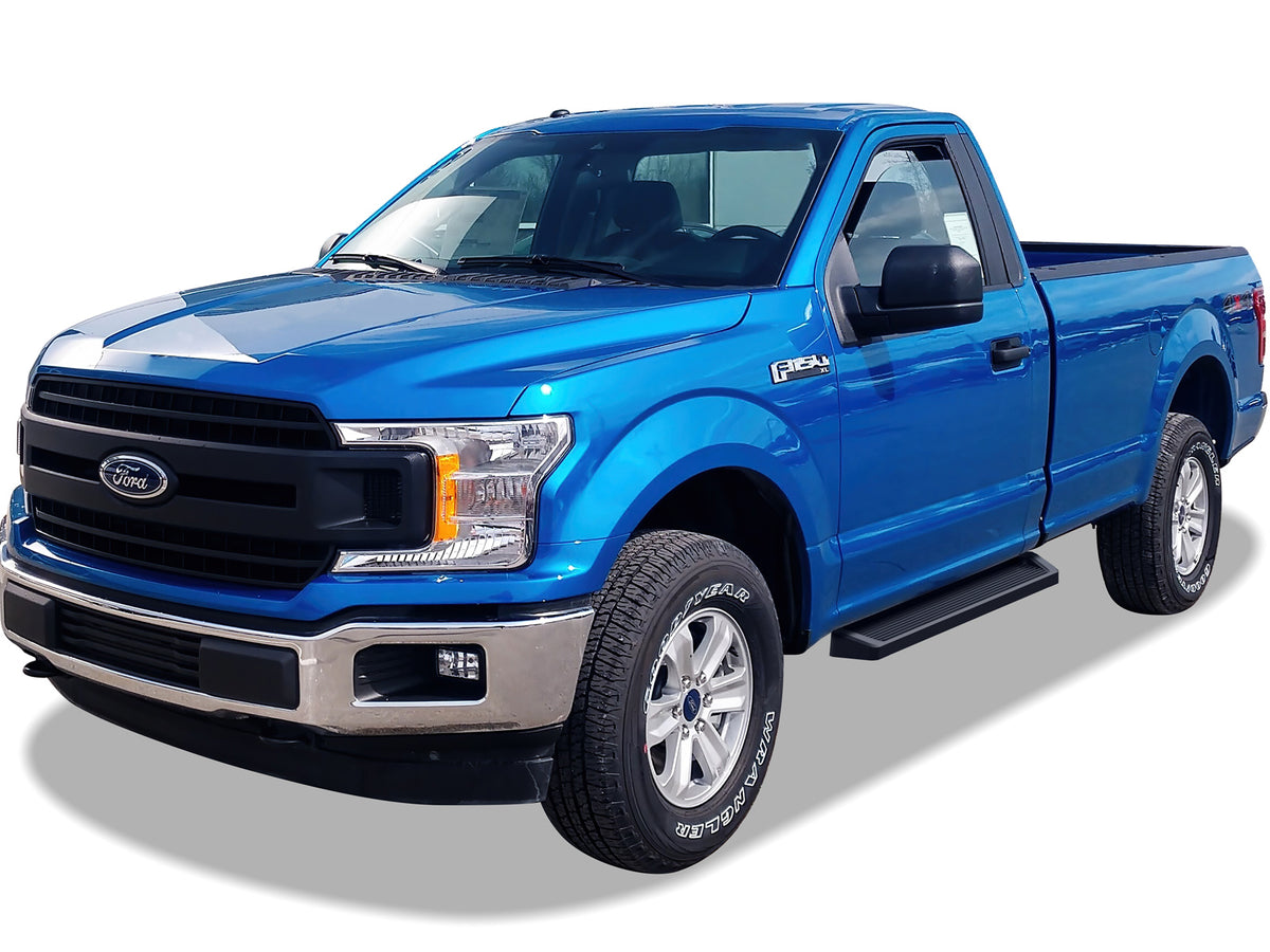 6061 Aircraft Aluminum Both Sides iRunning Board 2015-2026 Ford F-150 Regular Cab (Excl. 2022-2026 F-150 Lighting EV)\ 2017-2026 Ford F-250/F-350/F-450/F-550 Super Duty Regular Cab IB06RAH9B