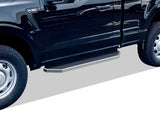 Stainless Steel Both Sides Running Board-H Series 2015-2026 Ford F-150 Regular Cab (Excl. 2022-2026 F-150 Lighting EV)\ 2017-2026 Ford F-250/F-350/F-450/F-550 Super Duty Regular Cab IB06RAH9Y
