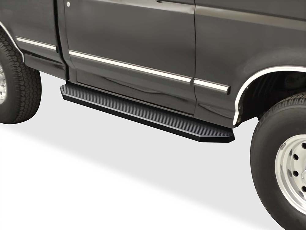 Stainless Steel Both Sides Running Board-H Series 1980-1996 F-Series Pickup Regular Cab (Incl. 97 Only HD Model)/ 1980-1996 Ford Bronco Full Size\ *Will not fit Lightning or w/ Snow plow prep package Models IB06RBA0H