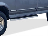 Stainless Steel Both Sides Running Board-H Series 1980-1996 F-Series Pickup Regular Cab (Incl. 97 Only HD Model)/ 1980-1996 Ford Bronco Full Size\ *Will not fit Lightning or w/ Snow plow prep package Models IB06RBA0Y