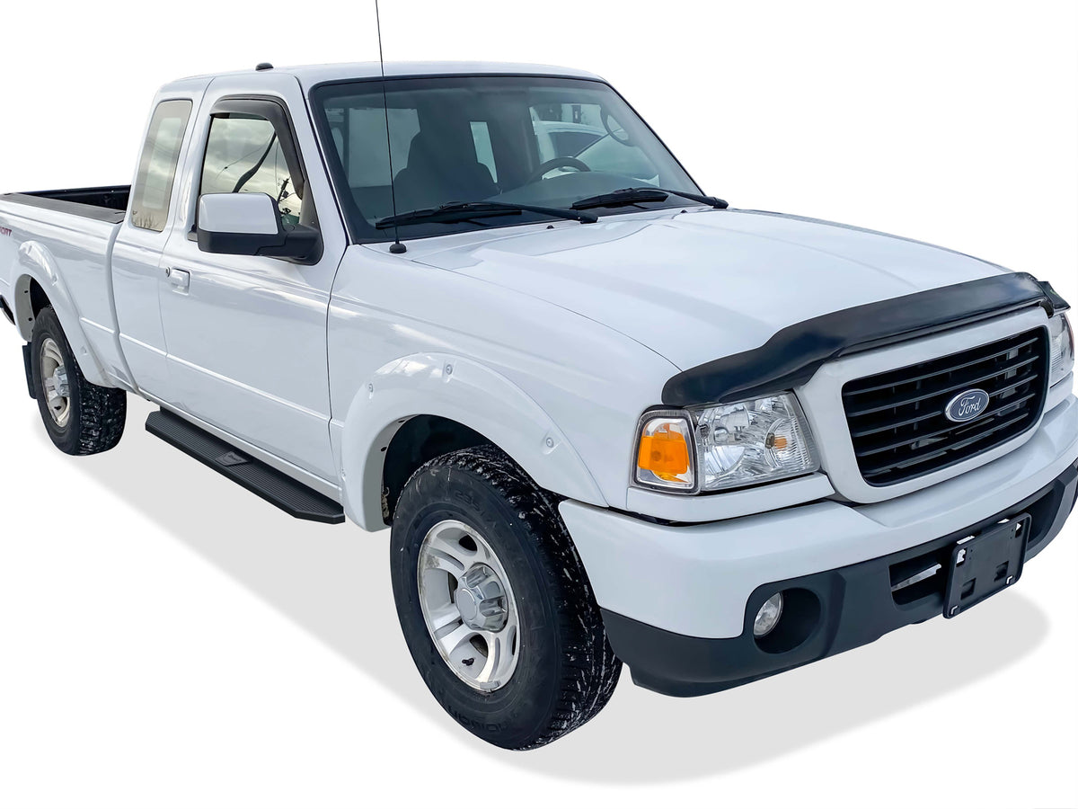 Stainless Steel Both Sides Running Board-H Series 1998-2011 Ford Ranger Super Cab 2-Door *Requires some drilling\ 1998-2011 Ford Ranger "EDGE" Super Cab 2-Door *Requires some drilling\ 1998-2011 Mazda B-Series Super Cab 2-Door IB06RBA3H