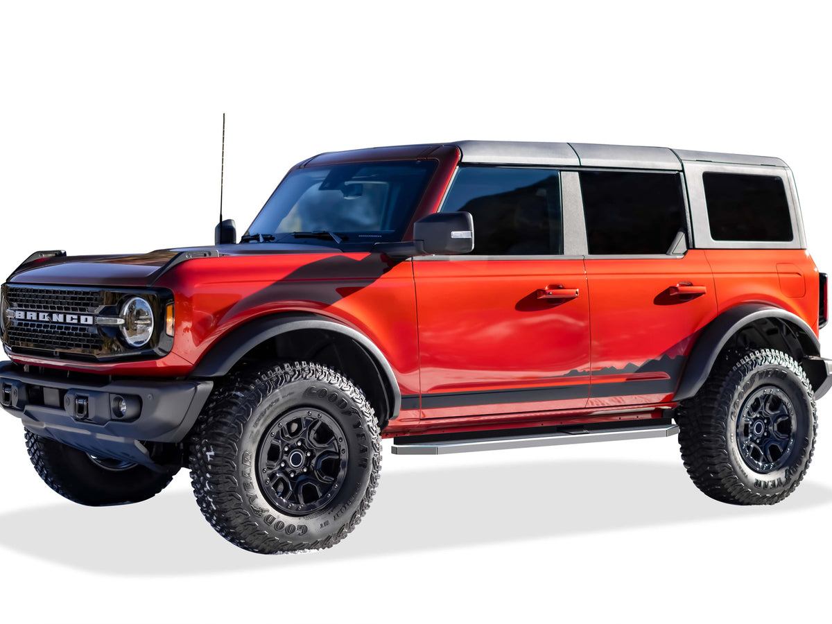 Stainless Steel Both Sides Running Board-H Series 2021-2026 Ford Bronco 4-Door IB06RCA1Y