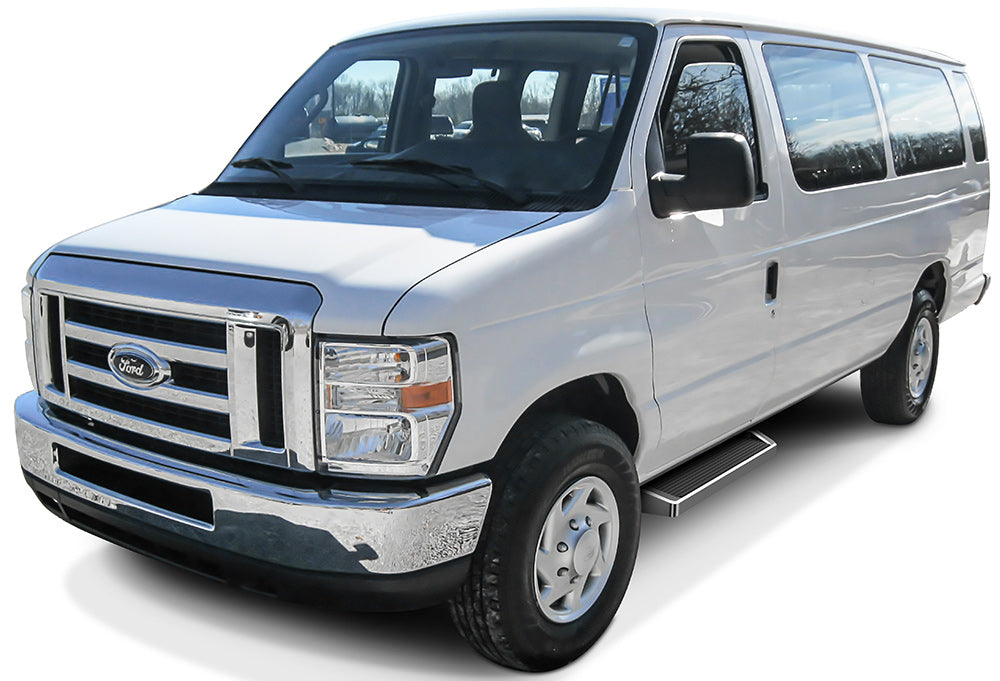 6061 Aircraft Aluminum Both Sides iRunning Board 1999-2014 Ford Econoline Van (Full Size) For 3-Door Models Only IB06RDJ4A