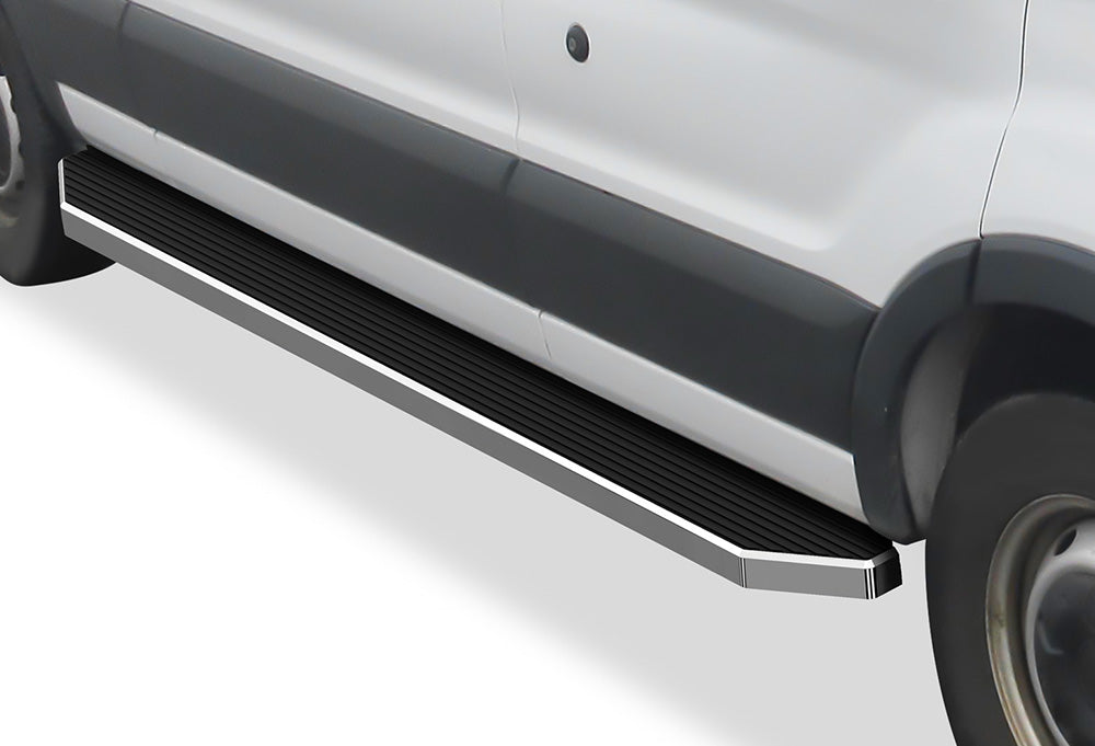 Stainless Steel Both Sides Running Board-H Series 2015-2026 Ford Transit Van (Full Size)\ Exclude 2022-2026 E-Transit\ For 3-Door Models Only IB06RDJ5Y