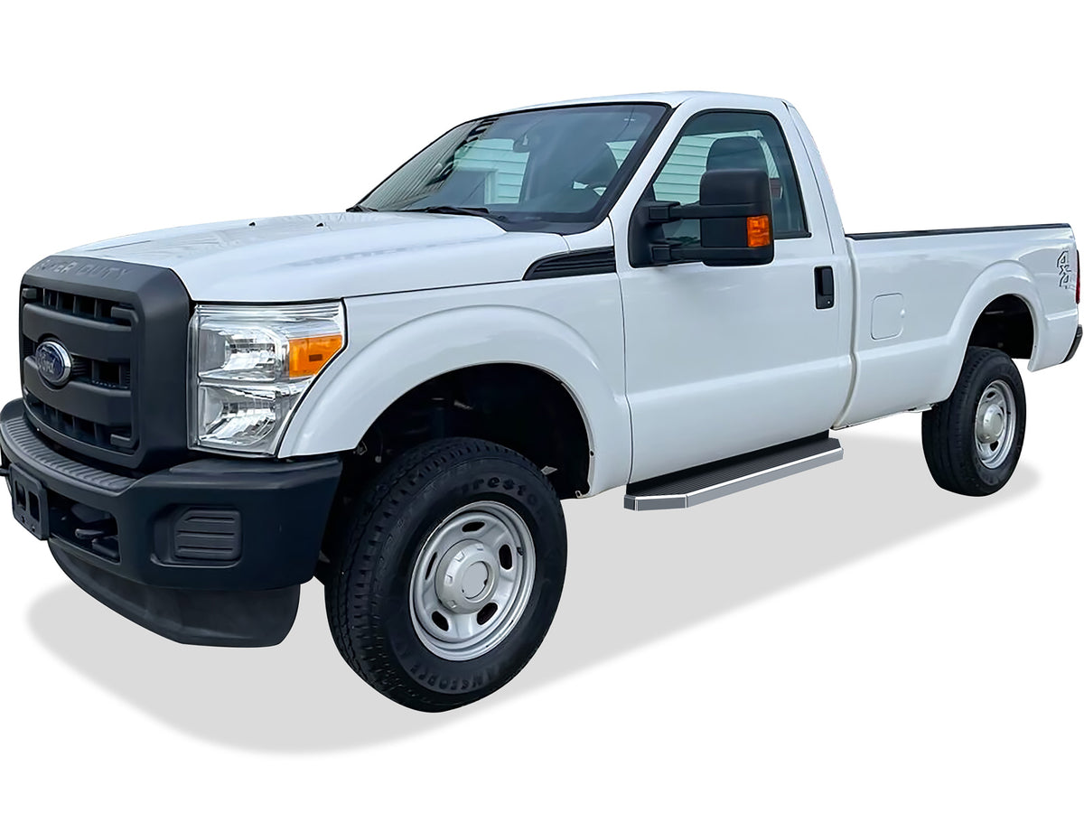 Stainless Steel Both Sides Running Board-H Series 1999-2016 Ford F-250/F-350/F-450/F-550 Super Duty Regular Cab IB06RJA0Y