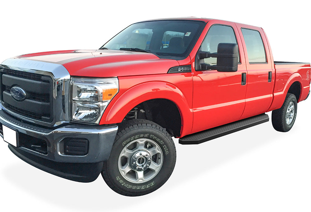 Stainless Steel Both Sides Running Board-H Series 1999-2016 Ford F-250/F-350/F-450/F-550 Super Duty Crew Cab IB06RJA1H