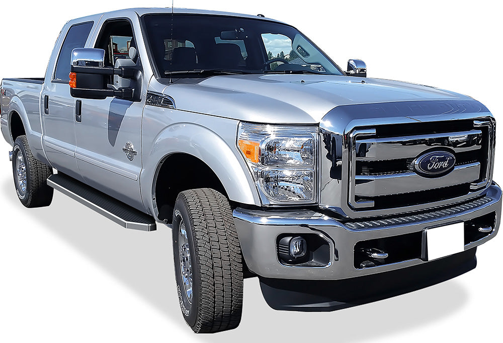 Stainless Steel Both Sides Running Board-H Series 1999-2016 Ford F-250/F-350/F-450/F-550 Super Duty Crew Cab IB06RJA1Y