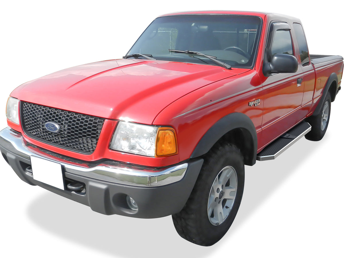 Stainless Steel Both Sides Running Board-H Series 1999-2011 Ford Ranger Super Cab 4-Door\ 1999-2011 Ford Ranger "EDGE" Super Cab 4-Door\ 1999-2011 Mazda B-Series Super Cab 4-Door IB06RJC9Y