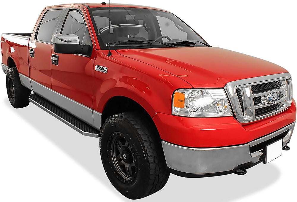 Stainless Steel Both Sides Running Board-H Series 2004-2008 Ford F-150 SuperCrew Cab (Excl. 04 Heritage Edition) IB06RJD4Y