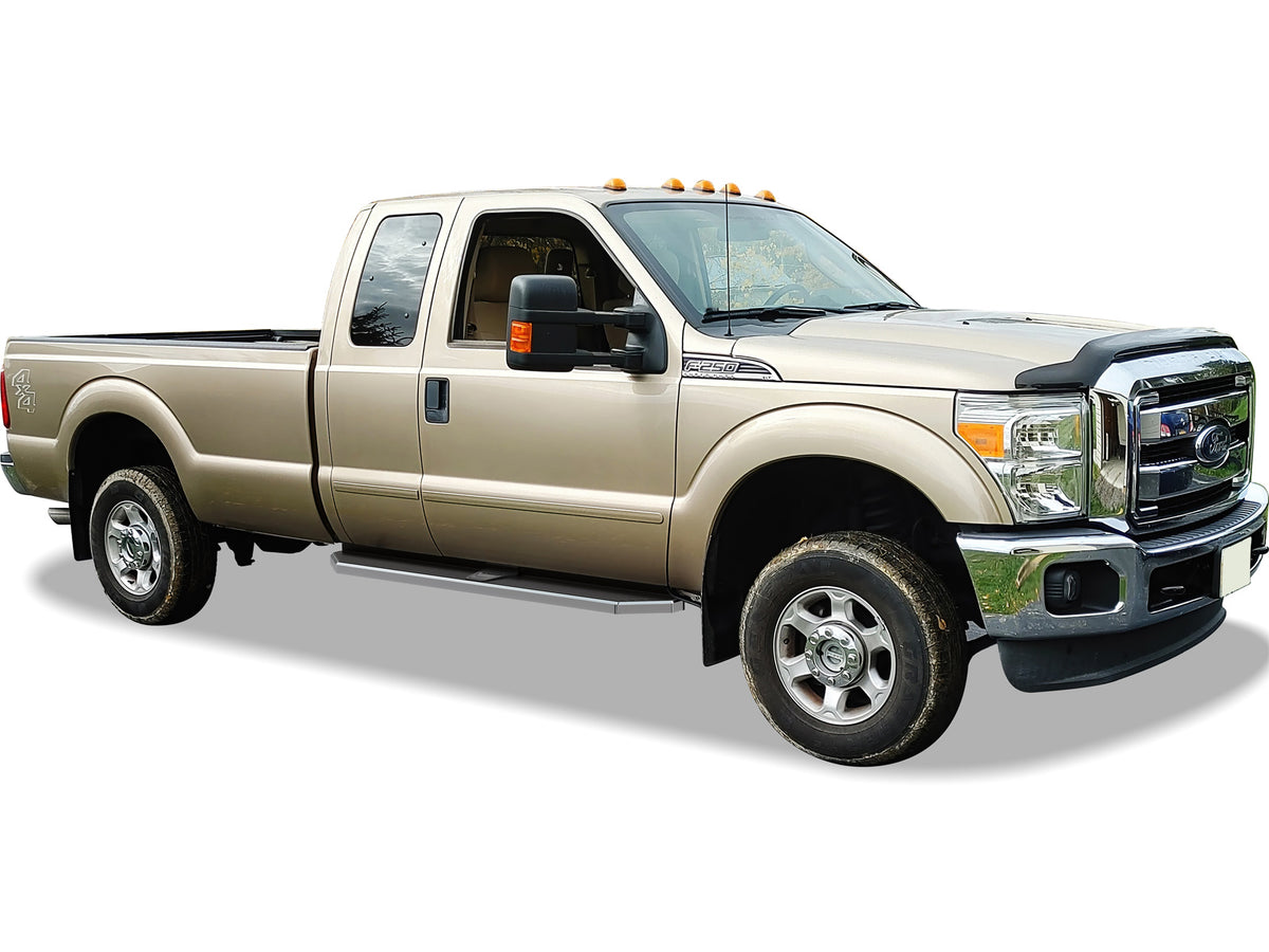 Stainless Steel Both Sides Running Board-H Series 1999-2016 Ford F-250/F-350/F-450/F-550 Super Duty Super Cab IB06RJJ3Y