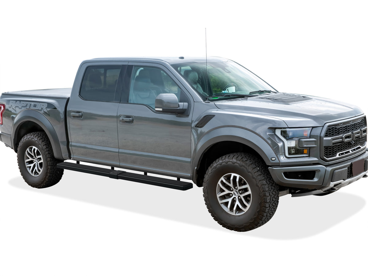 Stainless Steel Both Sides iStep W2W 6 Inch 2015-2026 Ford F-150 SuperCrew Cab\ 2022-2026 Ford F-150 Lightning SuperCrew Cab\ 2017-2026 Ford F-250/F-350 /F-450/F-550 Super Duty Crew Cab\ For 5.5 ft Bed Only IB06SAG5SB