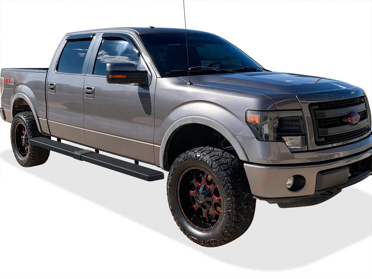 Stainless Steel Both Sides iStep W2W 6 Inch 2009-2014 Ford F-150 SuperCrew Cab 5.5ft Bed IB06SAG7SB