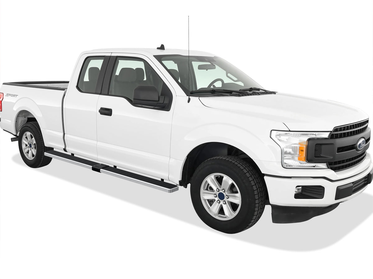 Stainless Steel Both Sides iStep W2W 6 Inch 2015-2026 Ford F-150 Super Cab 6.5ft Bed\ 2017-2026 Ford F-250/F-350/F-450/F-550 Super Duty Super Cab 6.5ft Bed IB06SAH8LA