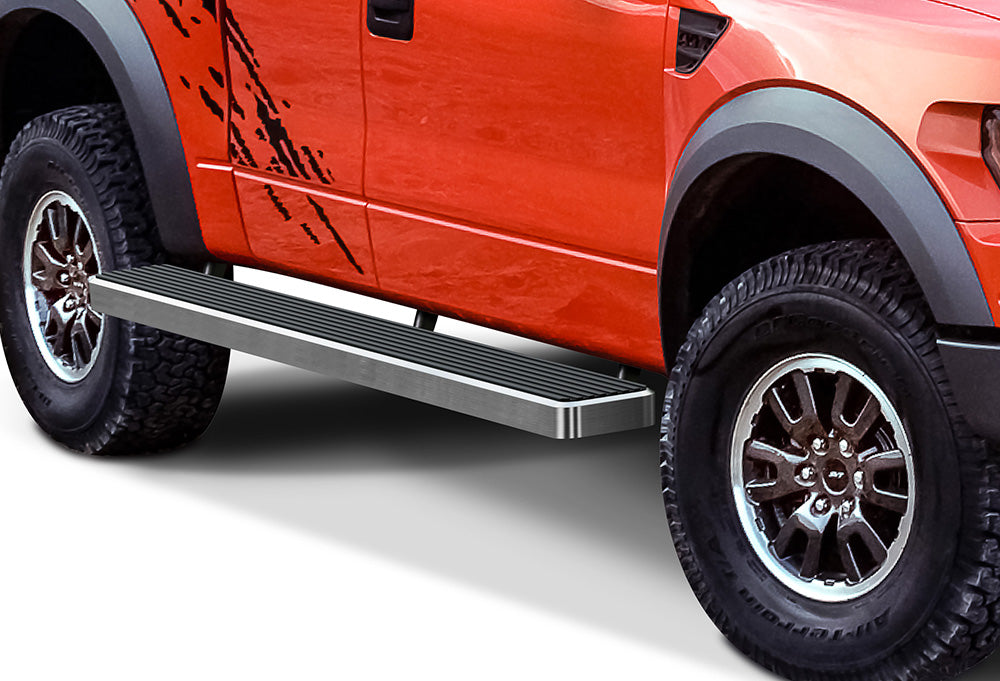 Stainless Steel Both Sides iStep W2W 6 Inch 2015-2026 Ford F-150 Super Cab 5.5ft Bed\ 2017-2026 Ford F-250/F-350/F-450/F-550 Super Cab 5.5ft Bed IB06SAH8SA
