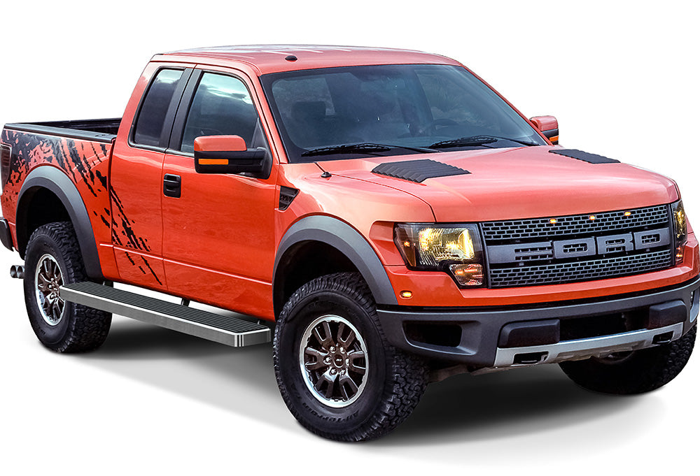 Stainless Steel Both Sides iStep W2W 6 Inch 2015-2026 Ford F-150 Super Cab 5.5ft Bed\ 2017-2026 Ford F-250/F-350/F-450/F-550 Super Cab 5.5ft Bed IB06SAH8SA