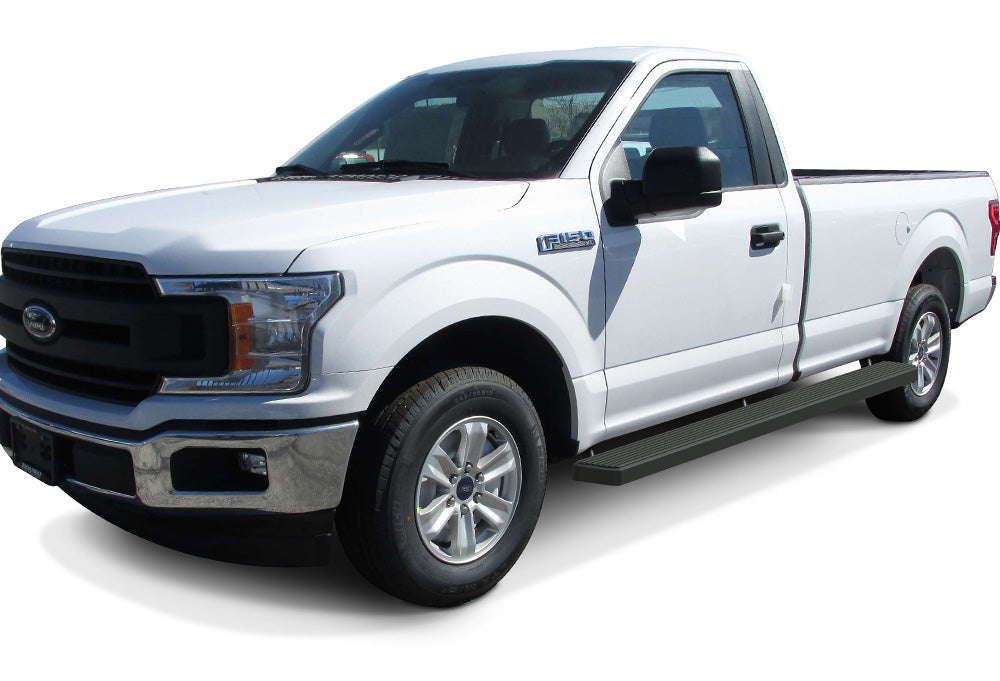 Stainless Steel Both Sides iStep W2W 6 Inch 2015-2026 Ford F-150 Regular Cab 6.5ft Bed (Excl. 2022-2026 F150 Lighting EV)\ 2017-2026 Ford F-250/F-350/F-450/F-550 Super Duty Regular Cab 6.5ft Bed IB06SAH9LB