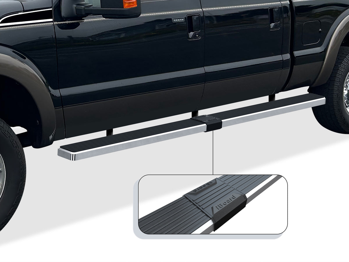 Stainless Steel Both Sides iStep W2W 6 Inch 1999-2016 Ford F-250/F-350/F-450/F-550 Super Duty Crew Cab 5.5 ft Bed IB06SJA1SA