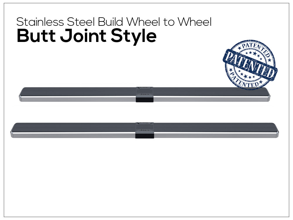 Stainless Steel Both Sides iStep W2W 5 Inch 1999-2016 Ford F-250/F-350/F-450/F-550 Super Duty Crew Cab 5.5 ft Bed IB06WJA1SA