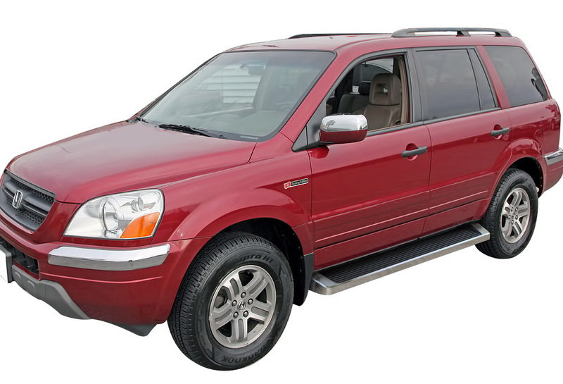 6061 Aircraft Aluminum Both Sides iRunning Board 2003-2008 Honda Pilot\ 2002-2004 Acura MDX IB08RID1A