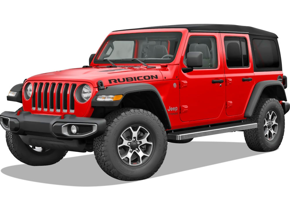 Stainless Steel Both Sides iStep 5 Inch 2018-2026 Jeep Wrangler JL 4-Door, Incl. 2021-2026 4XE IB10EAA1A