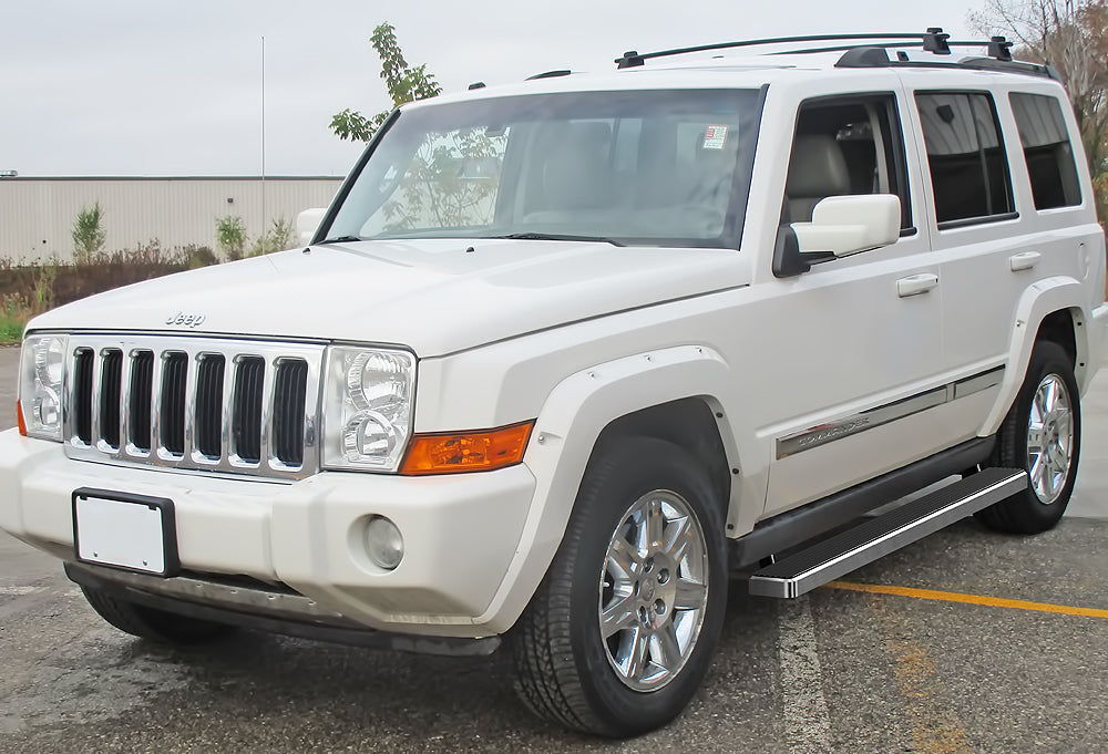 Stainless Steel Both Sides iStep 5 Inch 2005-2010 Jeep Grand Cherokee (Excl. SRT and Trail Hawk Models)\ 2005-2010 Jeep Commander (W/5 Passenger Seating W/O Rear A/C) IB10EAJ8A